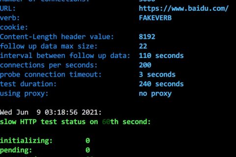 slowhttptest簡單介紹及在CentOS環(huán)境下安裝、測試